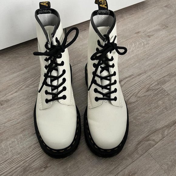 Dr. Martens Jadon Boots Smooth White Size Women's 6 - Picture 4 of 6
